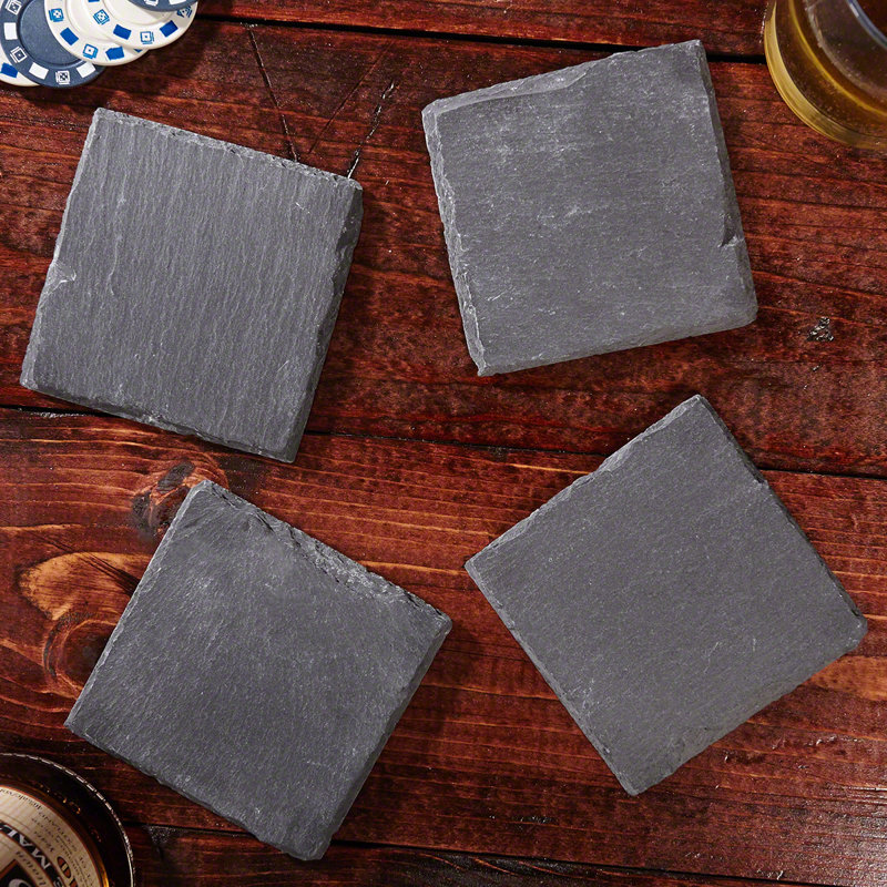 Ensemble de 4 sous-verres en pierre