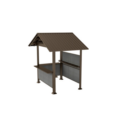 Pavillons et abris de jardin modernes en acier avec rangement - Abri barbecue extérieur