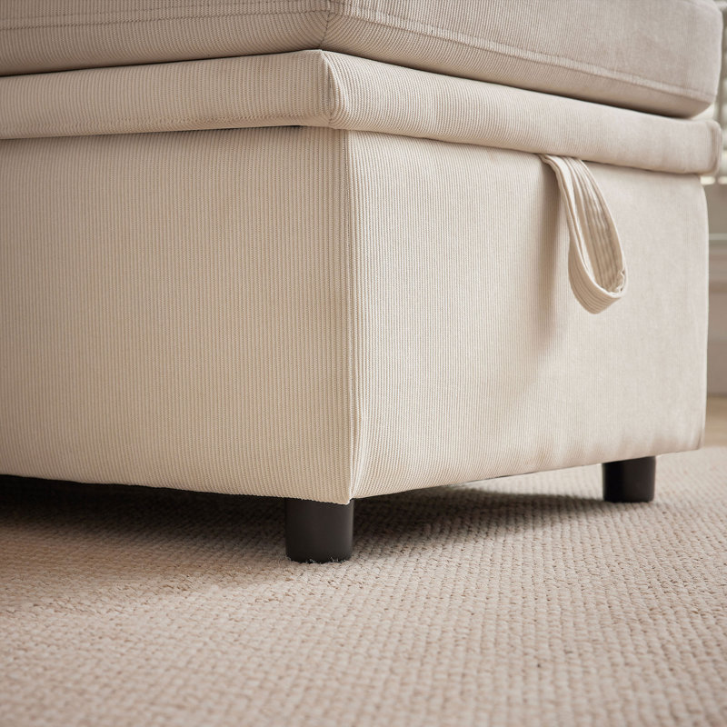Canapé-lit rembourré 78,94 po, Beige