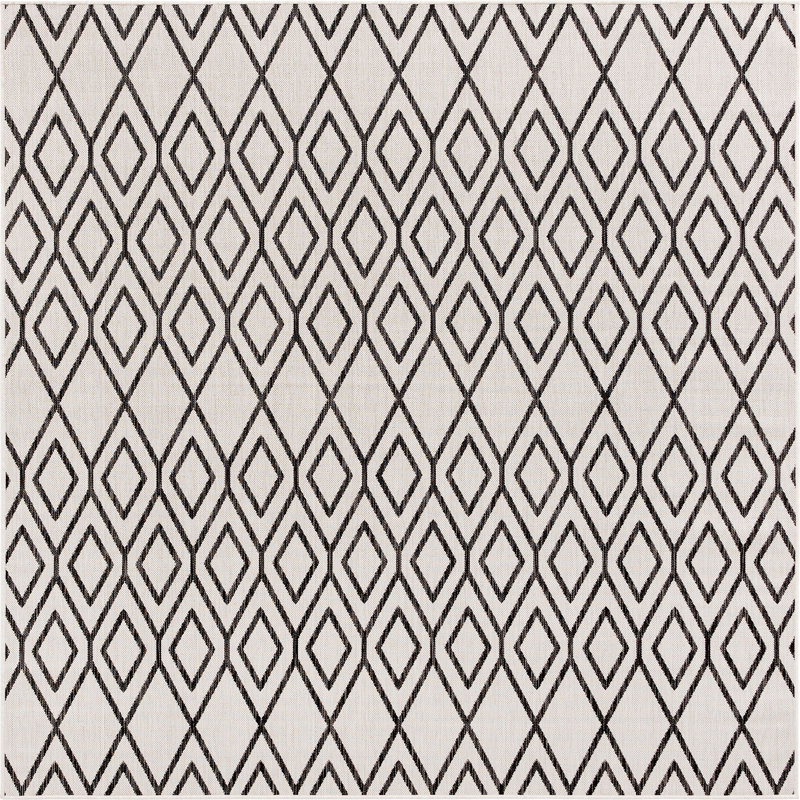 Tapis d'extérieur couleur brun clair, Carré 7 pi 10 po