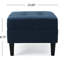 En tissu bleu marine avec rembourrage supplémentaire, l 23,25 po x l 28,25 po H 17,75 po, siège confortable pour entrée, 28,48 po 23,64 18,67 po, ajout accueillant