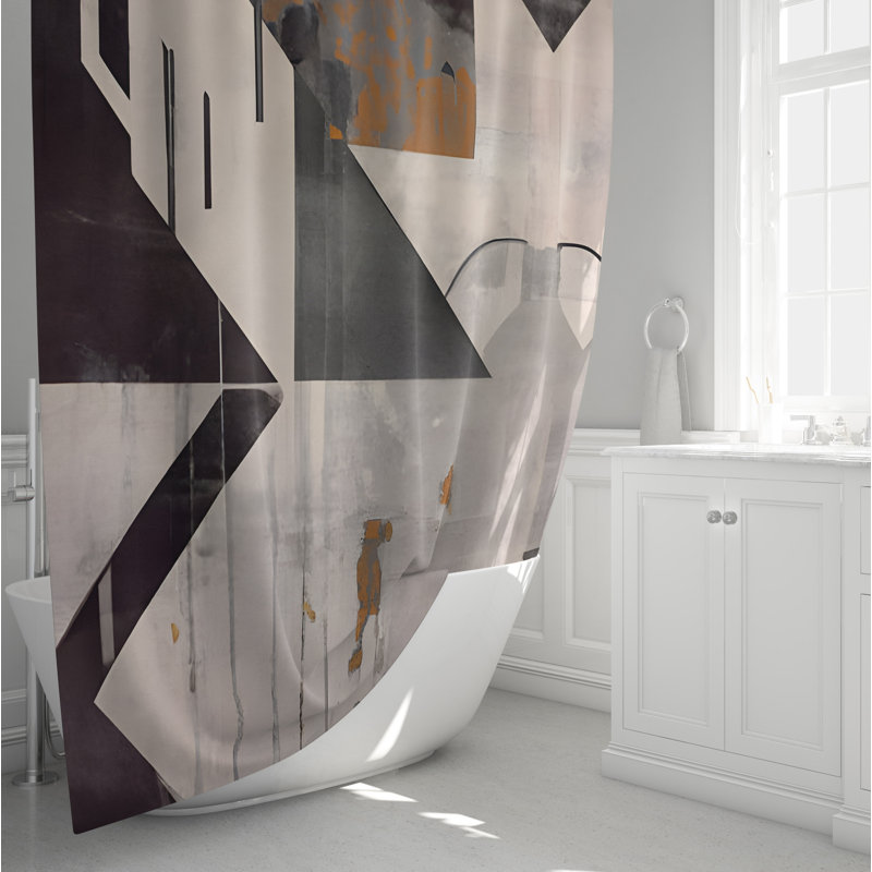 Nevaeh Abstract Shower Curtain, 72" H x 70" W