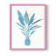 Watercolor House Plant I, reproduction encadrée - bois massif-54306159-54306144
