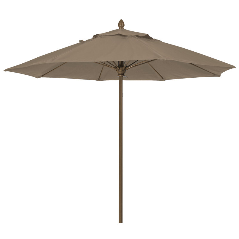 Parasol de marché 9 pi Prestige, Bronze champagne, Taupe