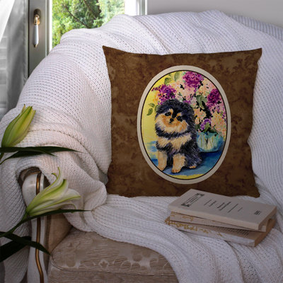 Pomeranian Outdoor Reversible Throw Pillow