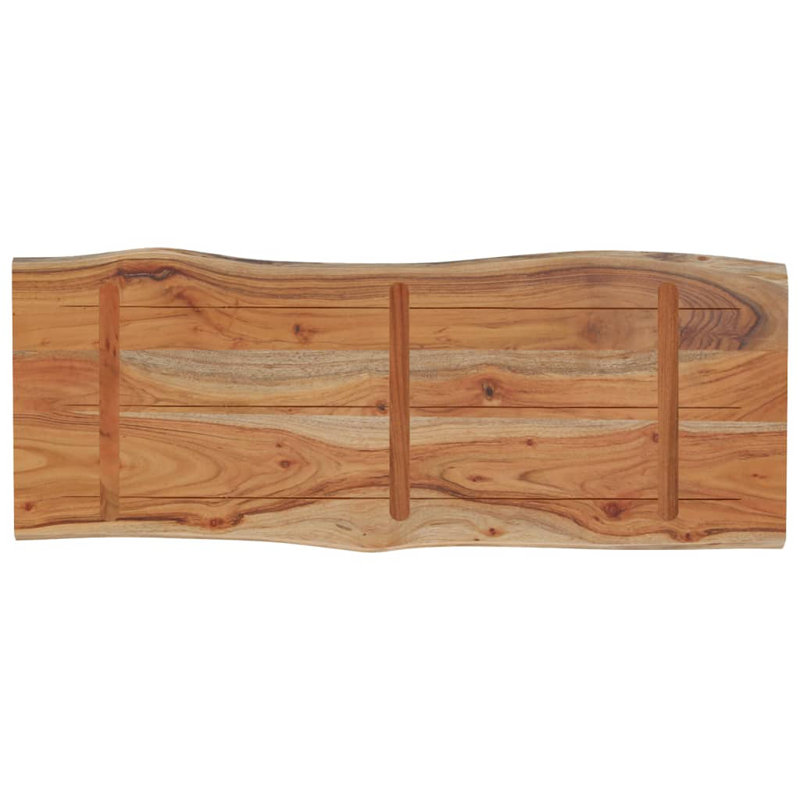 Alpen Home Table Top Rectangular Solid Wood, 2.5cm H x 90cm W x 40cm D, Acacia Wood