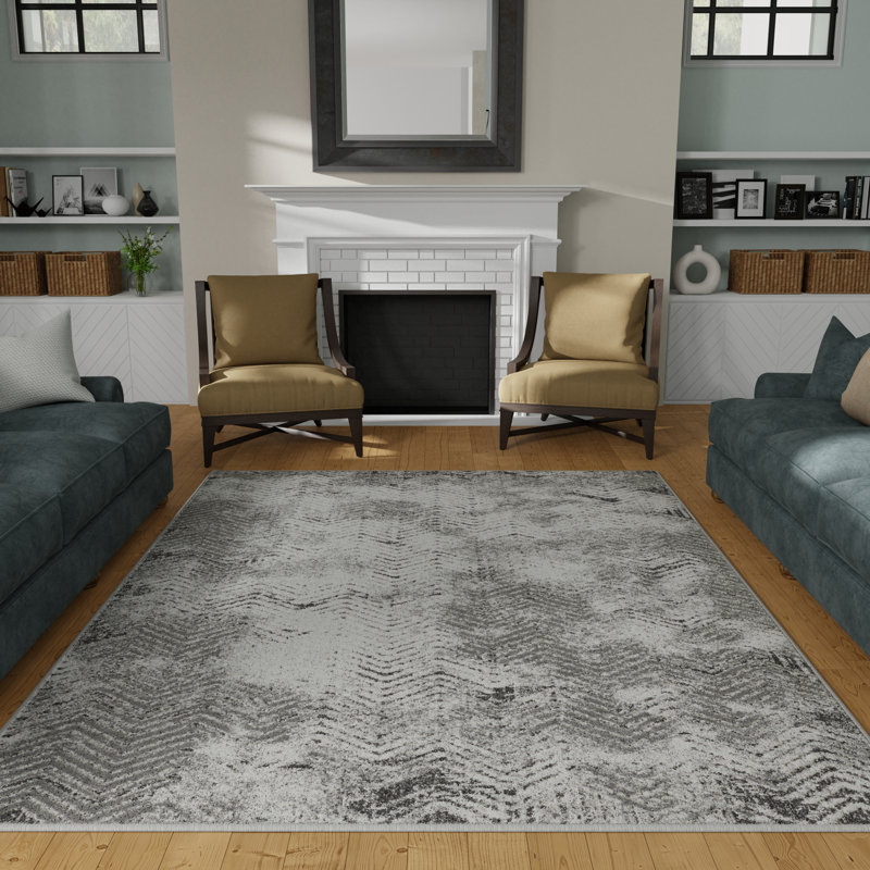 Sabera Chevron Indoor Rug, Rectangle 9'10" x 12'10"