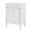 Petit meuble-lavabo 24 po avec lavabo, armoire de rangement moderne à 2 niveaux, meuble-lavabo simple en bois-719781612