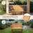 Solid Wood Two-Person Patio Glider-508783771