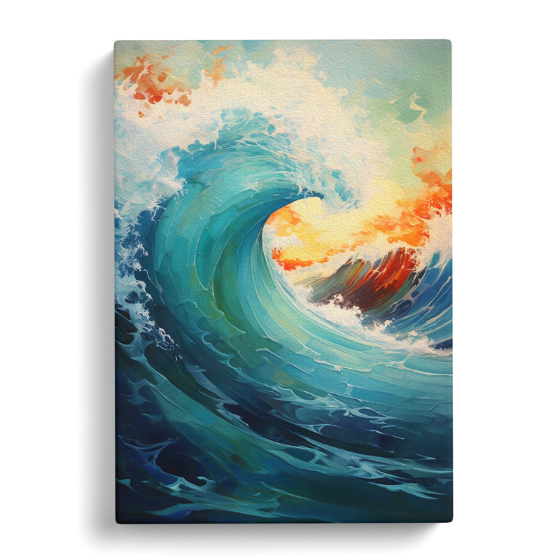 Wave Modern Conceptual - Print, 50cm H x 35cm W x 3cm D