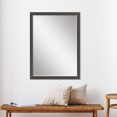 Miroir mural biseauté en bois sahwn