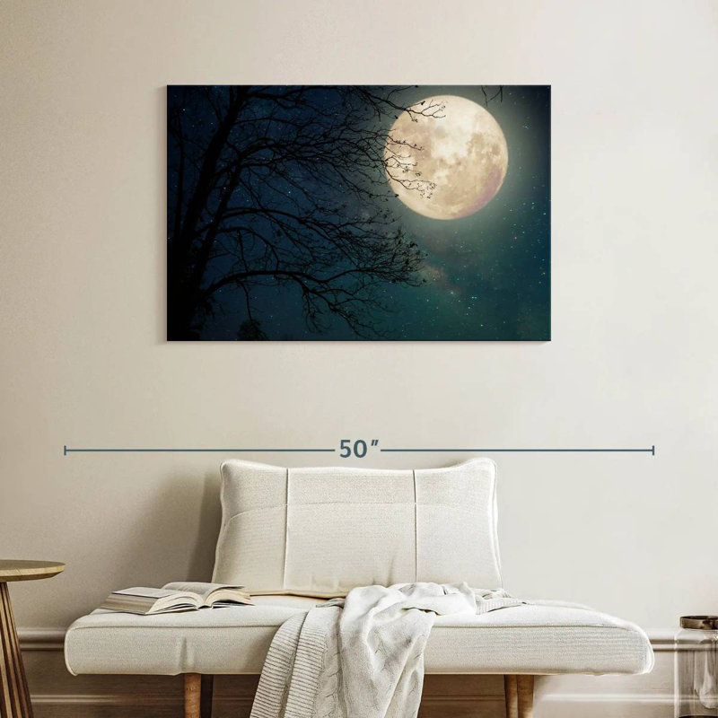 Oberle Starry Sky Full Moon, 26" H x 39" W