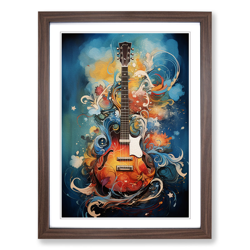 Guitar Symbolism No.2 - Framed Print