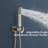 Topcraft 10-Inch Square Rainfall Shower System with Handheld Showerhead
