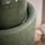  Fontaine de sphère moderne de 26 po avec lumière DEL XBrand, fontaine de sol texturée en pierre pour l'extérieur, boule de bulles zen pour porche de jardin - vert-1625371191