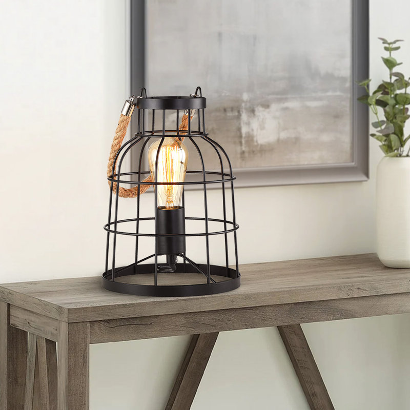 Lampe de bureau noire 10,6 po Yingst