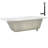 60'' x 32'' Acrylic Soaking Drop-In Bathtub, Drain Included-97545292