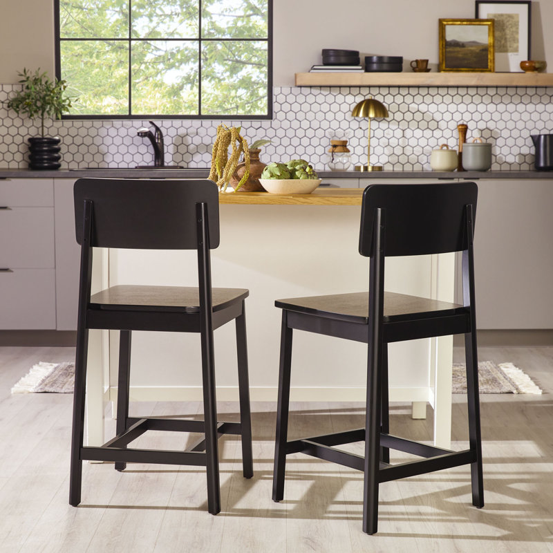 23.88" Counter Stool, Black
