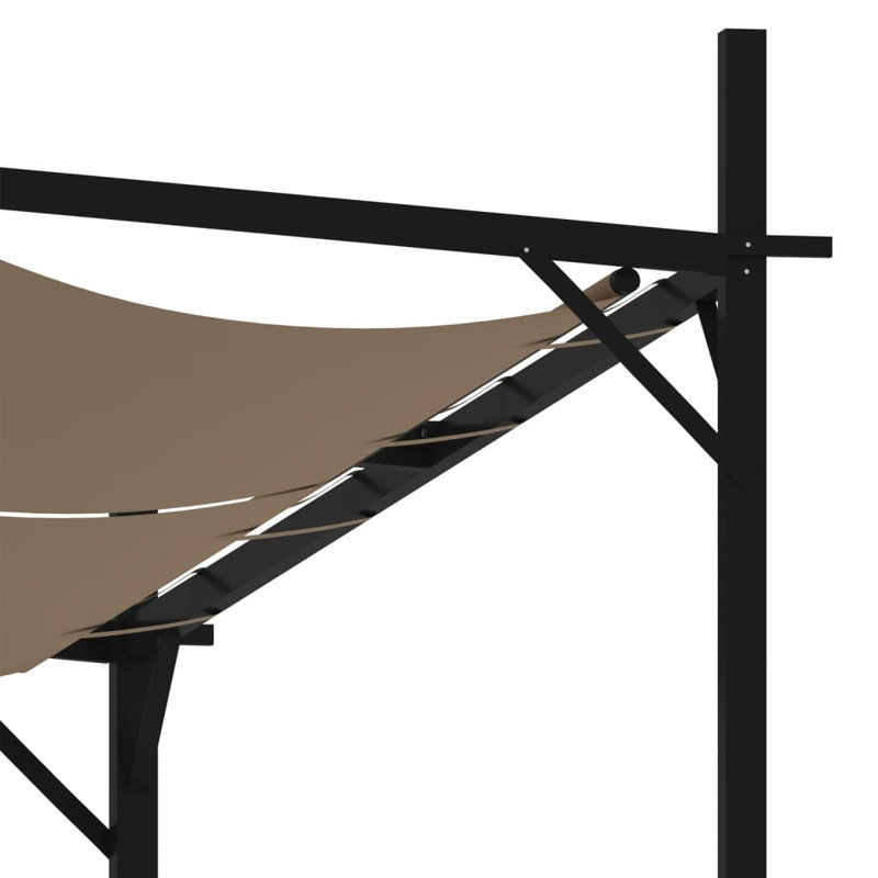 Tenafly Iron Patio Gazebo, Taupe