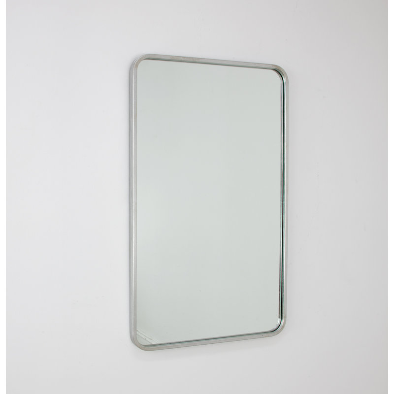 Bolu Rectangle Metal Mirror, Silver