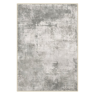 Abstract Machine Printed Area Rug
