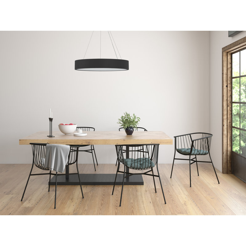 Angelicamarie 3 - Light Drum Pendant, Black 