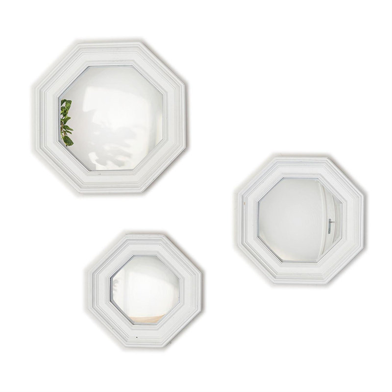 Octogon Set Of 3 Hanging Wall Mirrors