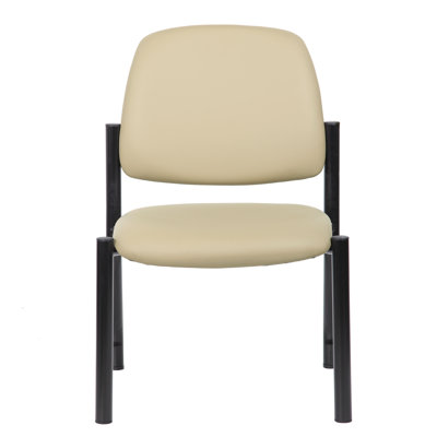 Vinyl Seat Reception Chair with Metal Frame