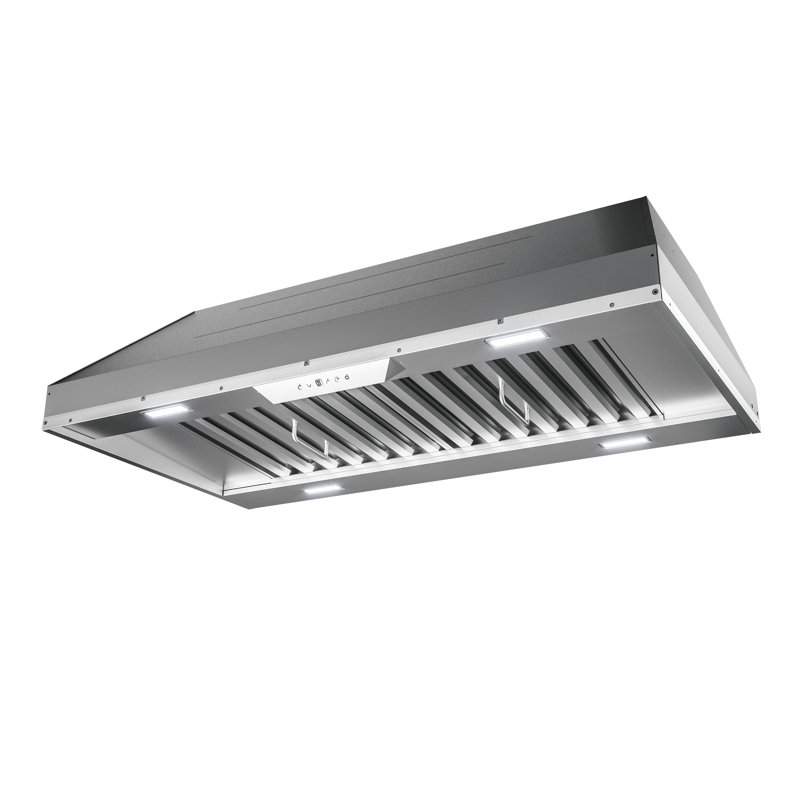 Hotte encastrable avec éclairage DEL en acier inoxydable Zephyr Monsoon II 1200 CFM, 60"