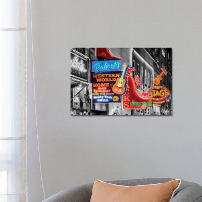 Nashville Broadway Neon by Susanne Kremer - Print on Canvas