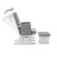 Deluxe Glider Nursing Chair and Footrest