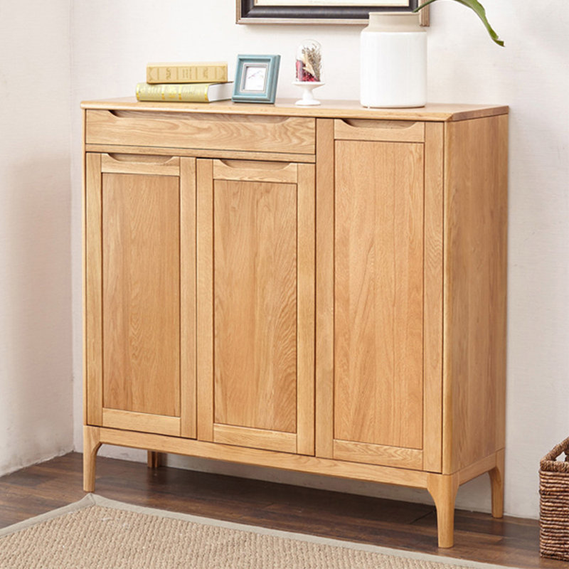 Japanese style popular storage shoe cabinet, Natural