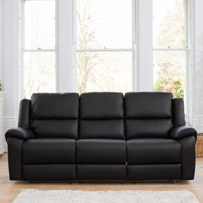 Jerrious 216cm Wide Faux Leather Standard Recliner