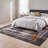 Uchisar Modern Distressed Solid Gray Black Machine Washable Non-Slip Low Pile Indoor Outdoor Pet Friendly Living Room Bedroom Dining Room Entryway Hallway Office Area Rug-1934715121