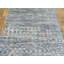 Tapis de couloir gris noué à la main de conception unique 2 pi 8 po x 12 pi 4 po Halstead