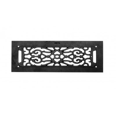 Grilles en fonte d’aluminium 5,5 po x 16 po noir