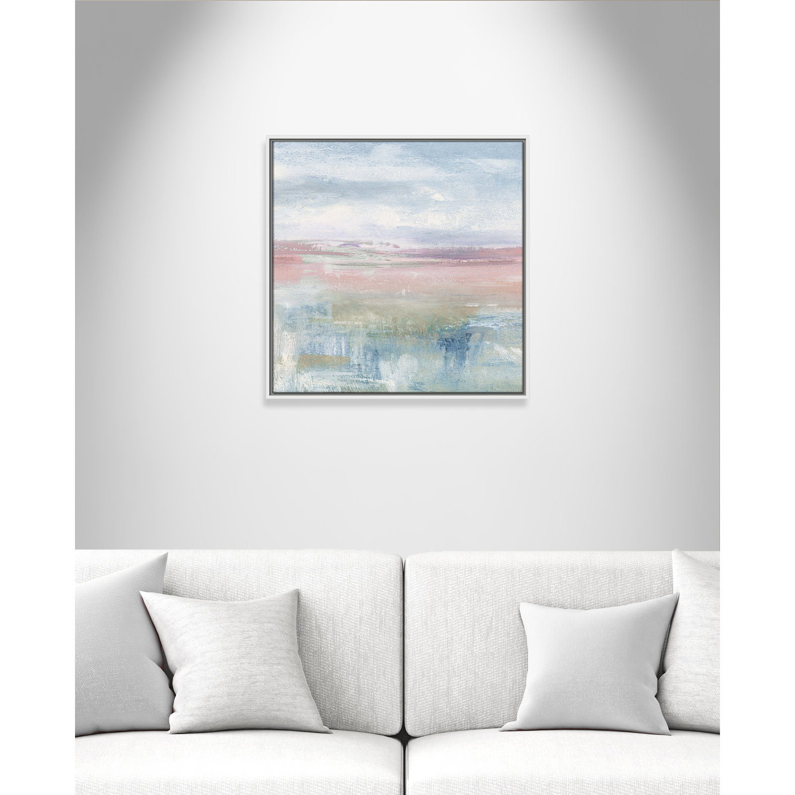 Effa "Back Shandelee II" Print by Susan Jill, 25.5" H x 25.5" W x 2" D, White Framed