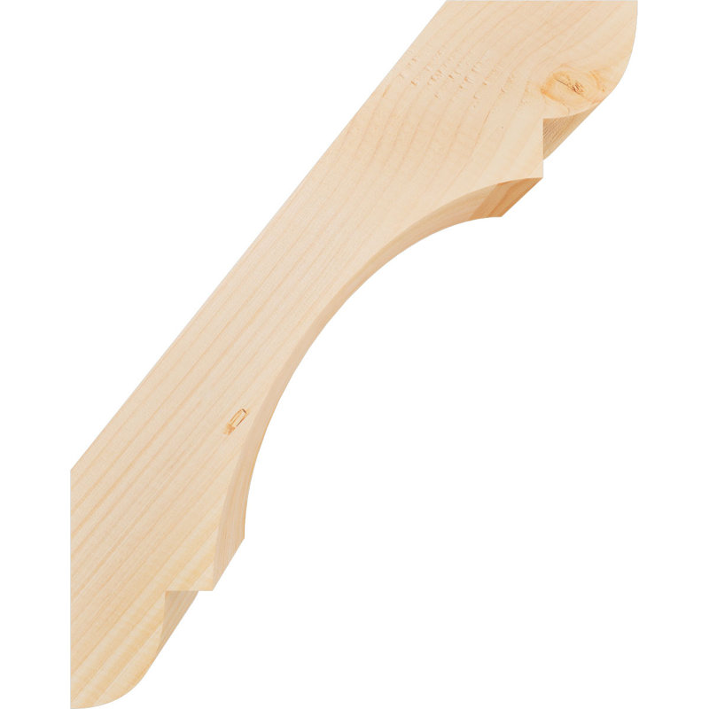 Attelle de genou olympique, Sapin de Douglas, H 20 po x l 5,5 po x P 16 po, Attelle lisse