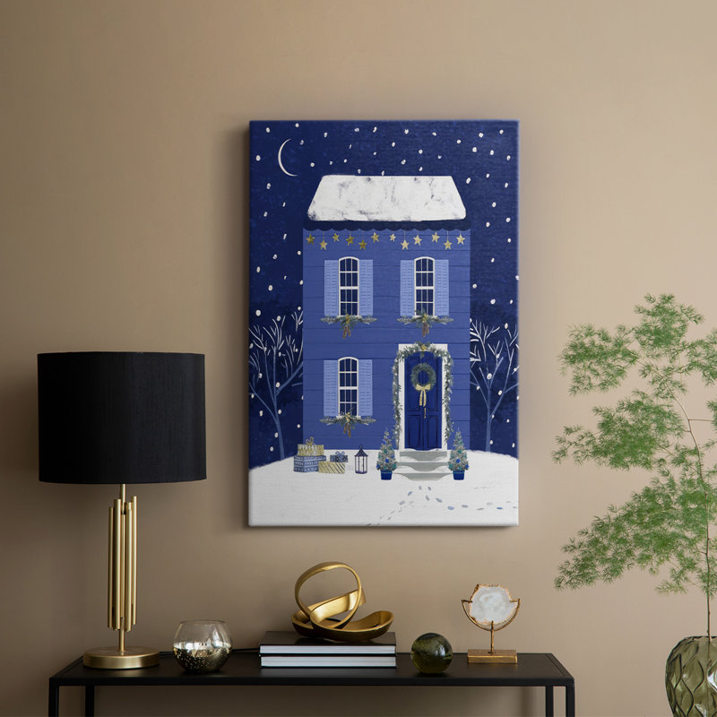 Quiet Winter Home II -Gallery Wraraped Cavas, H 12 po x l 8 po