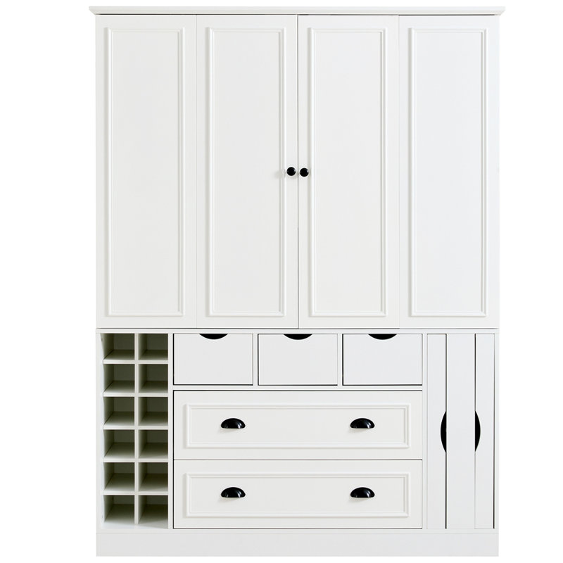 Grand garde-manger Farmhouse 71 po H, Blanc