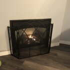 Charlton Home® Londrea 3 Panel Steel Fireplace Screen & Reviews | Wayfair