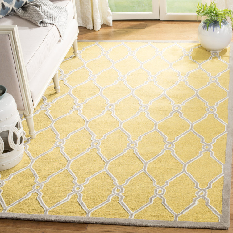 Duong Geometric Wool Hand Woven Area Rug