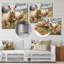 Décoration murale en métal «Flock of Fluffy Sheep I» - Animaux-1246941559