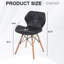 Cressida Modern Dining Chairs With Ergonomic Design And PU Leather Surface