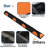 2-Pack 72" Heavy-Duty Rubber Parking Curb Wheel Stops, 55,000 Lb. Capacity, Reflective Stripes, Bolt-Down Installation