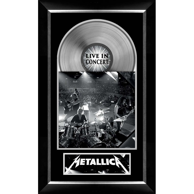 Housse Metallica Live Music avec vinyle argenté