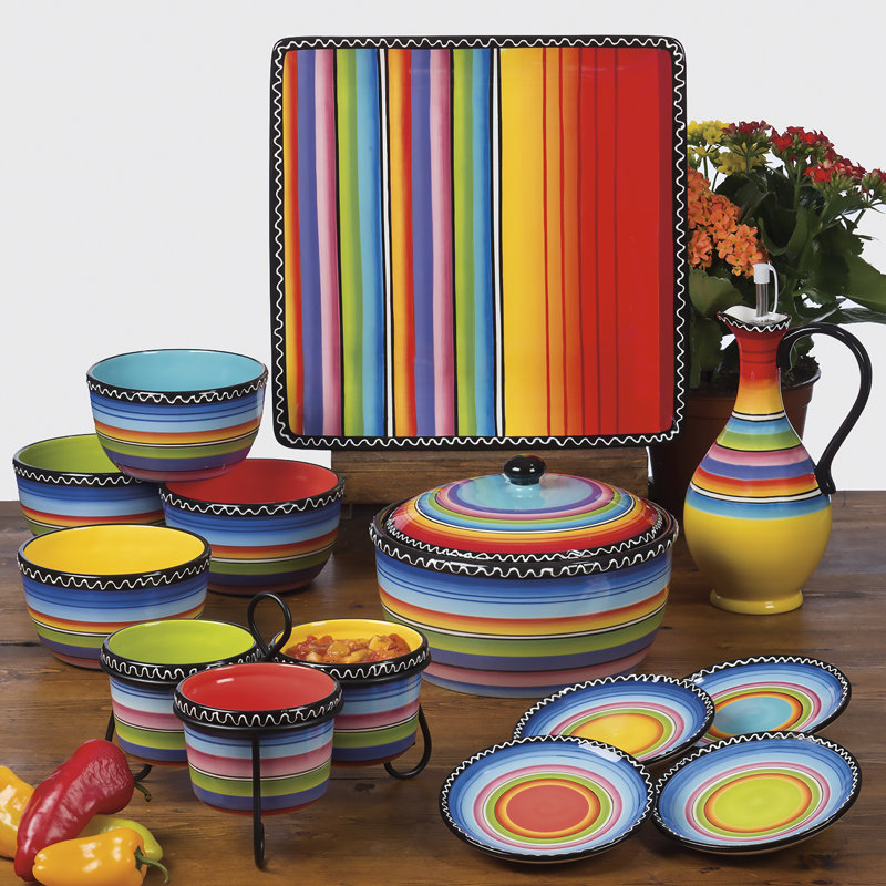 Vaisselle certifiée Téquila Sunrise 16pc
