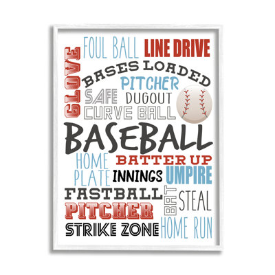 " Baseball Sports Terms Red Blue Kids' Hobby " by Kim Allen