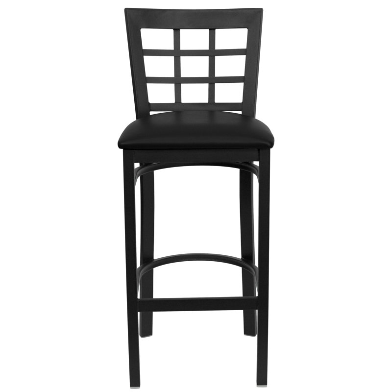 Tabouret de restaurant en métal Prompton, 1, Noir