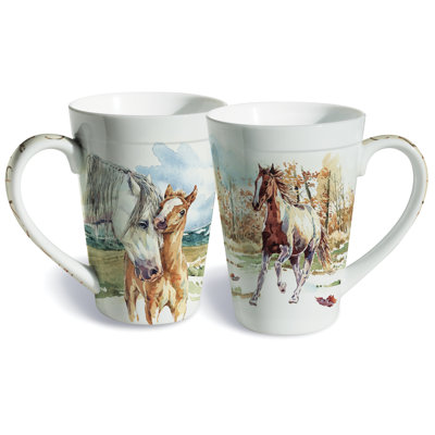 Wild Mustang Porcelain Coffee Mug